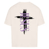 Jesus Kreuz lila Oversized Shirt - Make-Hope