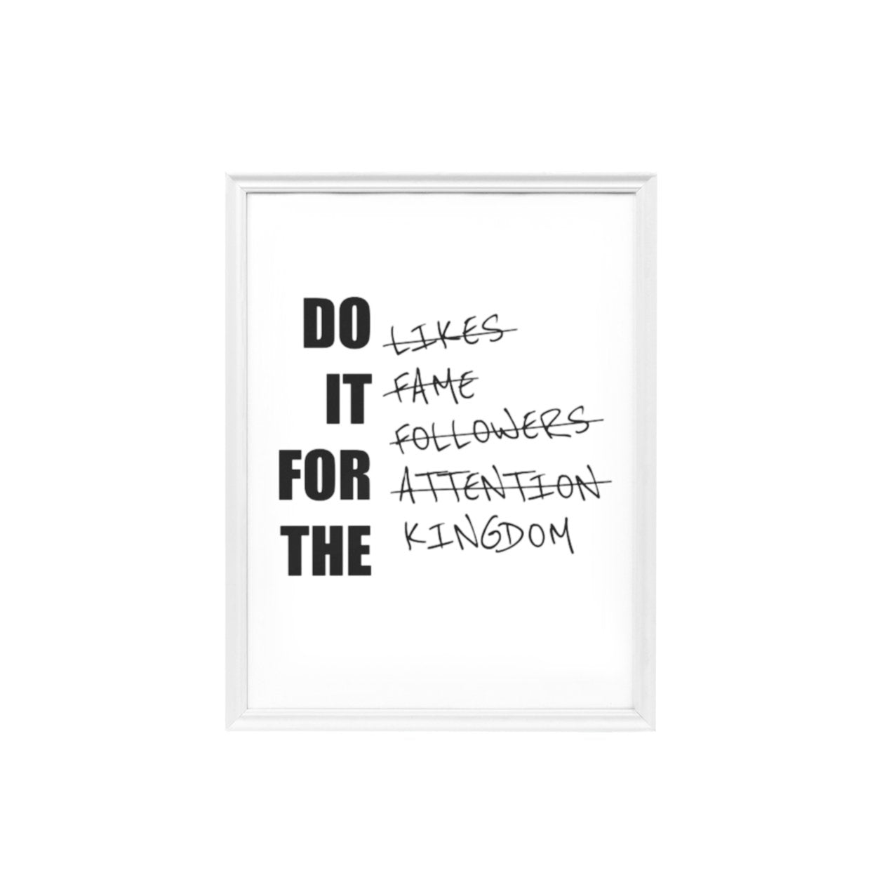 Do it for the Kingdom Bibelvers Poster - Make-Hope