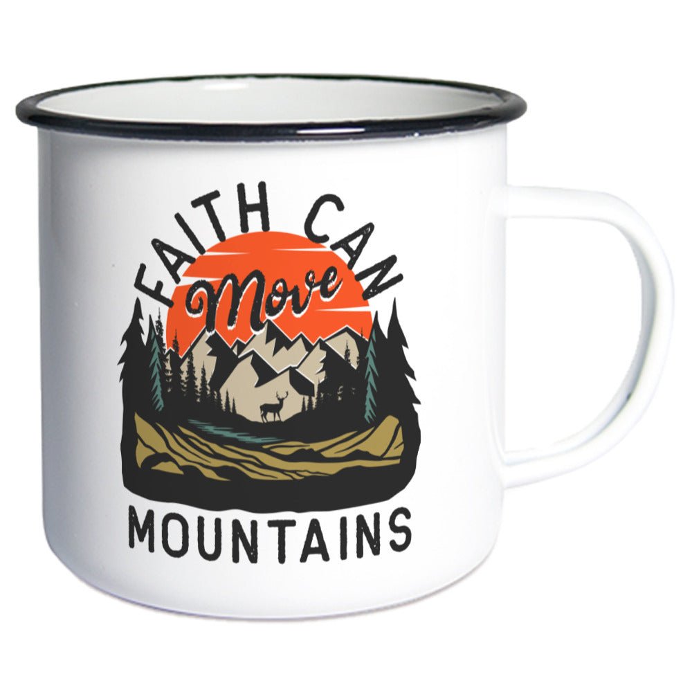 Faith can move mountains Emaille Tasse Klein - Make-Hope