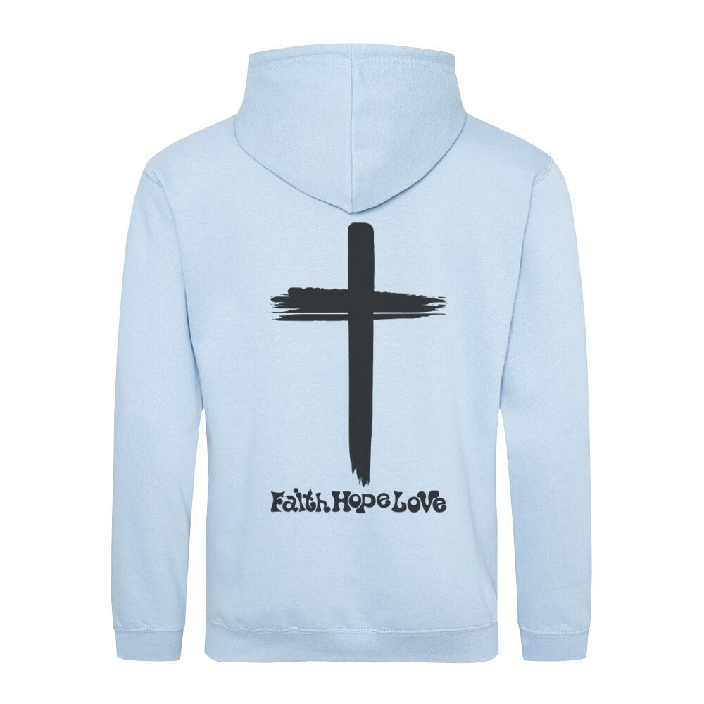 Faith Hope Love Kreuz Hoodie - Make-Hope