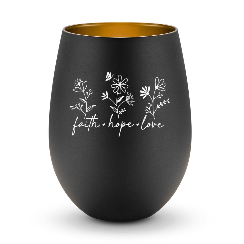 Faith Hope Love Windlicht - Make-Hope