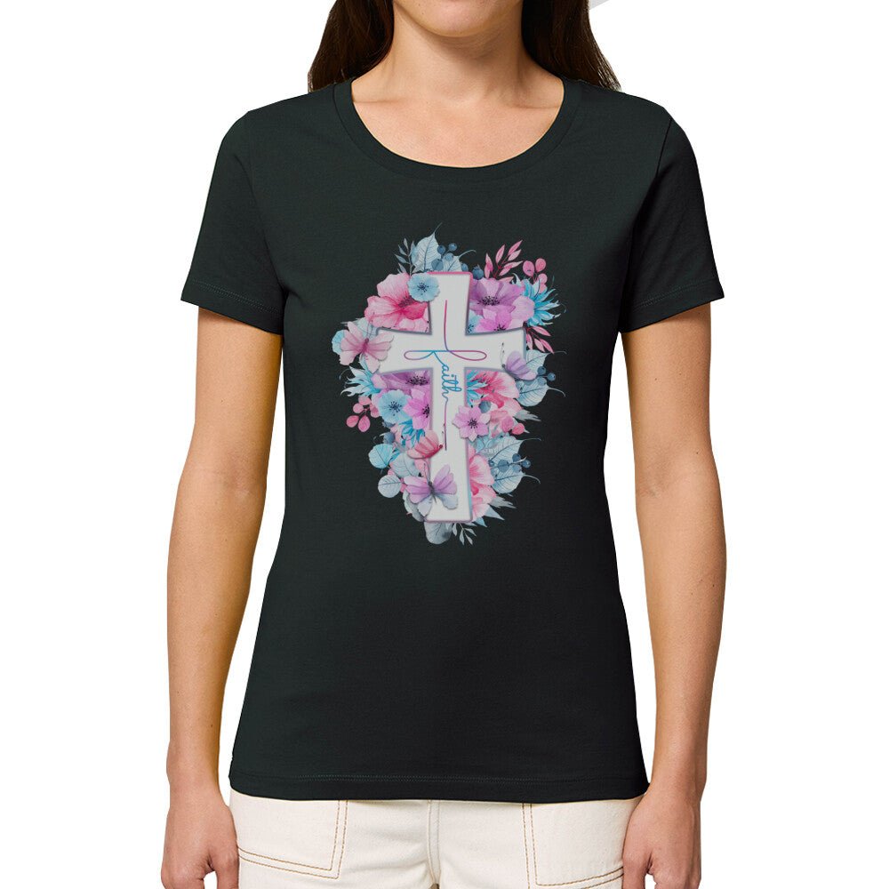 Faith Kreuz Premium Frauen Shirt - Make-Hope