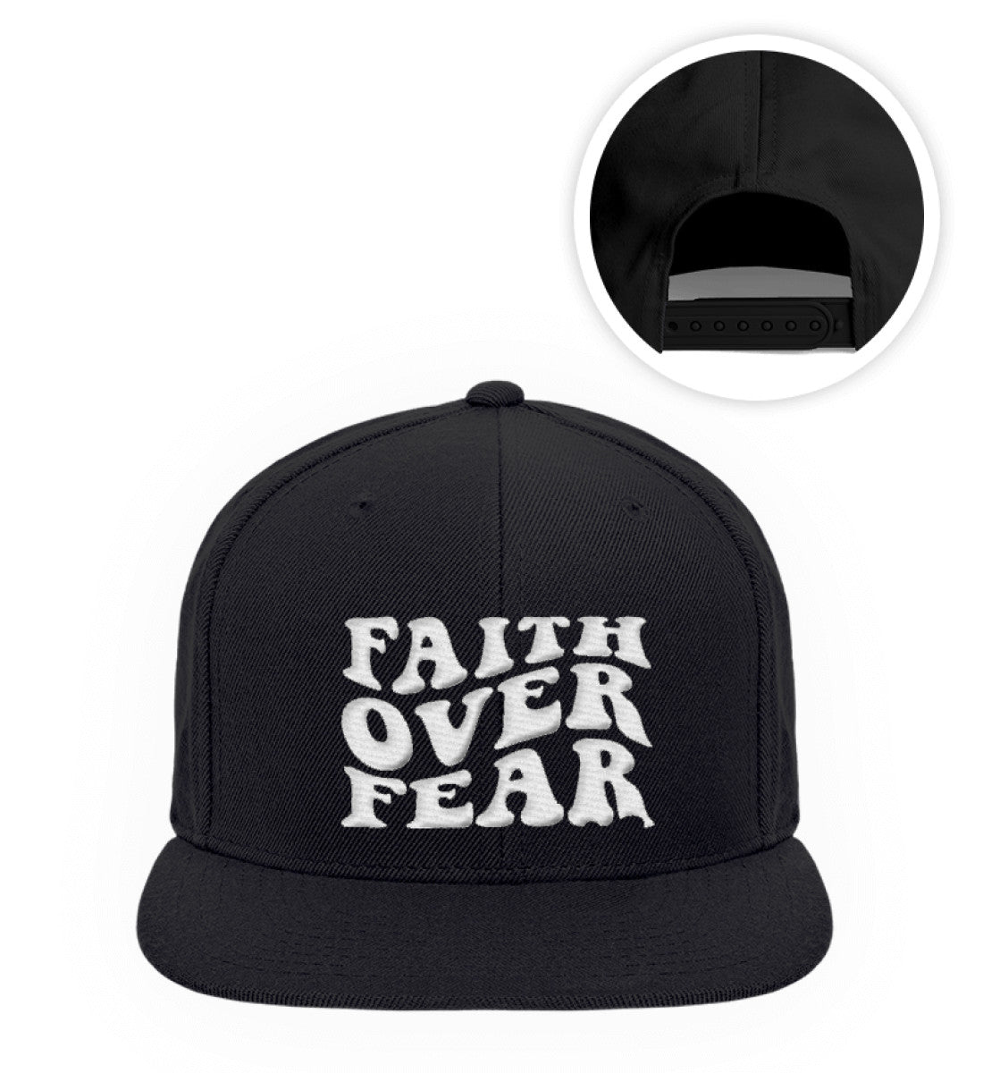 Faith over Fear Premium Snapback mit Stick - Make-Hope