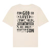 God loved the world Backprint Oversize Shirt - Make-Hope