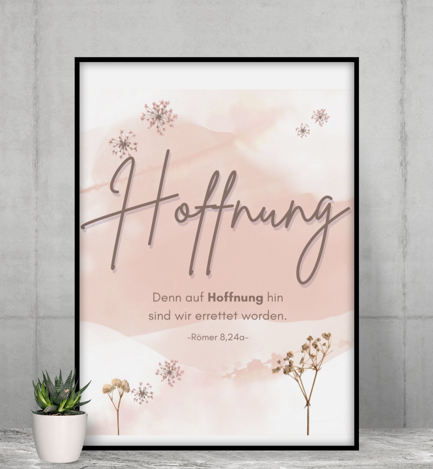 Hoffnung Bibelvers Poster - Make-Hope