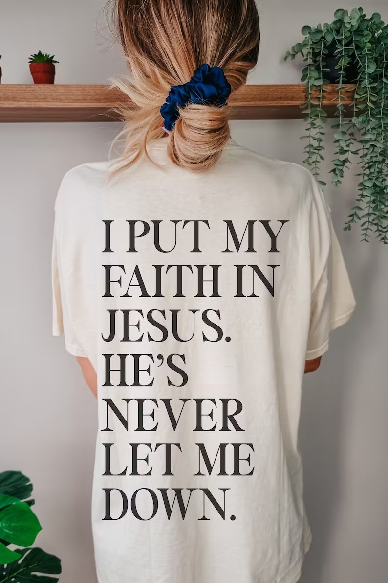 I put my faith in Jesus Oversized Shirt - Make-Hope