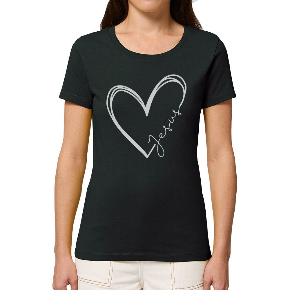 Jesus Herz Premium Frauen Shirt - Make-Hope