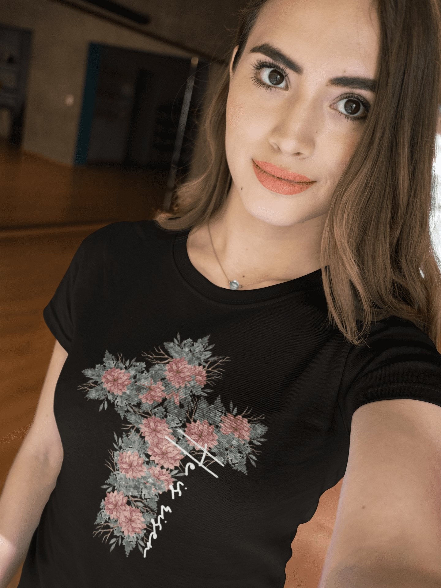 Kreuz Blume Premium Frauen Shirt - Make-Hope