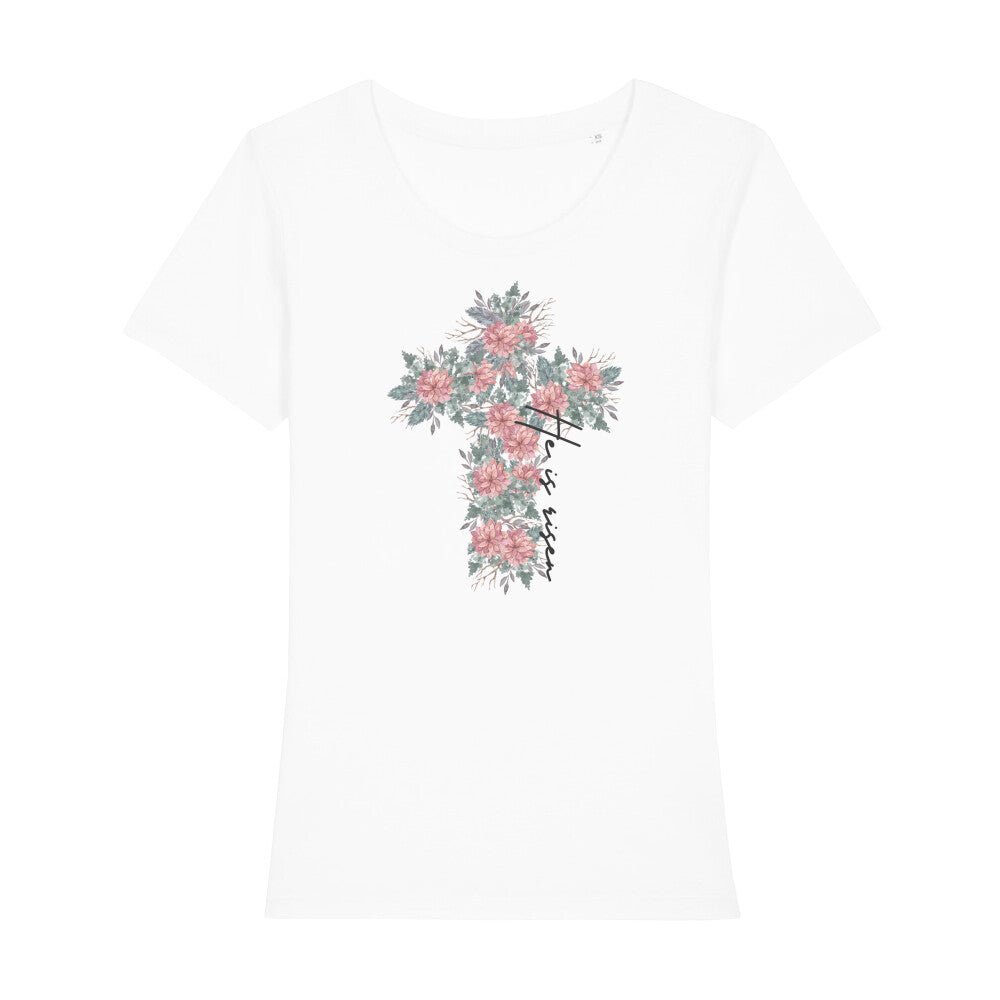 Kreuz Blume Premium Frauen Shirt - Make-Hope