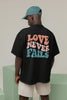 Love never fails Premium Oversize Shirt - Make-Hope