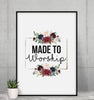 Made to Worship Bibelvers Poster - Make-Hope