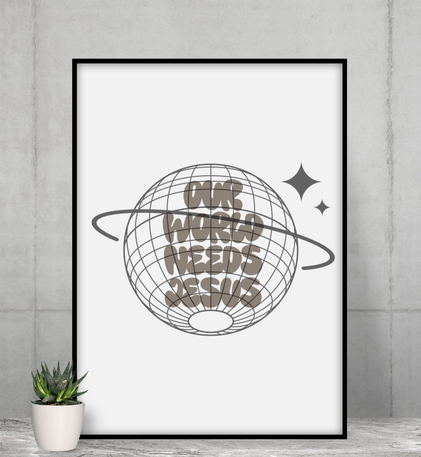 Unsere Welt braucht Jesus Poster - Make-Hope