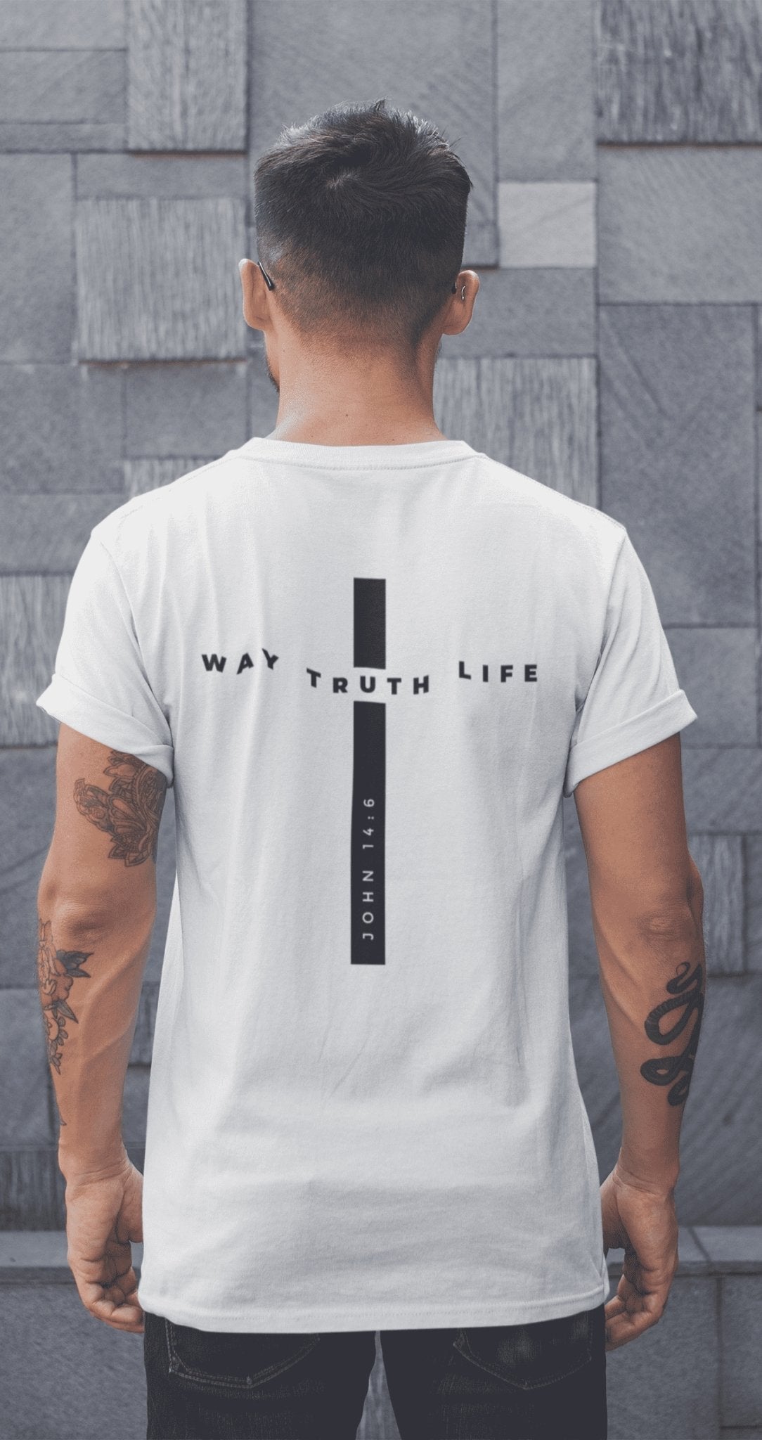 Way Truth Life Backprint Oversize Shirt - Make-Hope